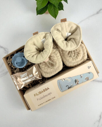 Barselsgave  Beige Blå Gave Til Baby