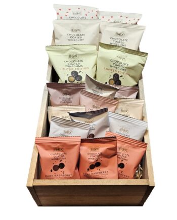 Gaveæske: Luksus Vingummi Med Chokolade Fra Box The Original