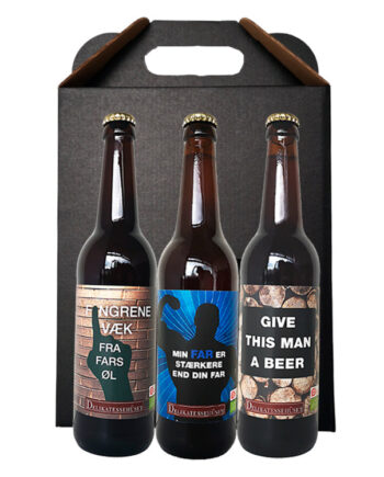 Gaveæske Med Tre Specialøl Til Fars Dag