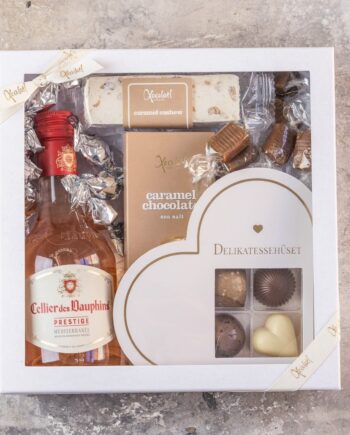 Gaveæske Send Sød Tanke Med Rosvin Chokolade Karameller