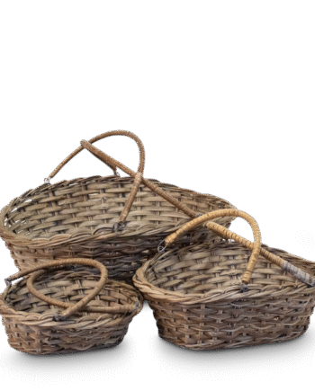 Gavekurv Grå Rattan B25xl35xh15