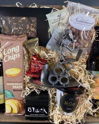 Gavekurv Med Metalfigur Indkøber Bygningskonstruktør Byggeleder Hygge