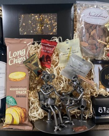 Gavekurv Med Metalfigur Kosmetolog Vin Hygge