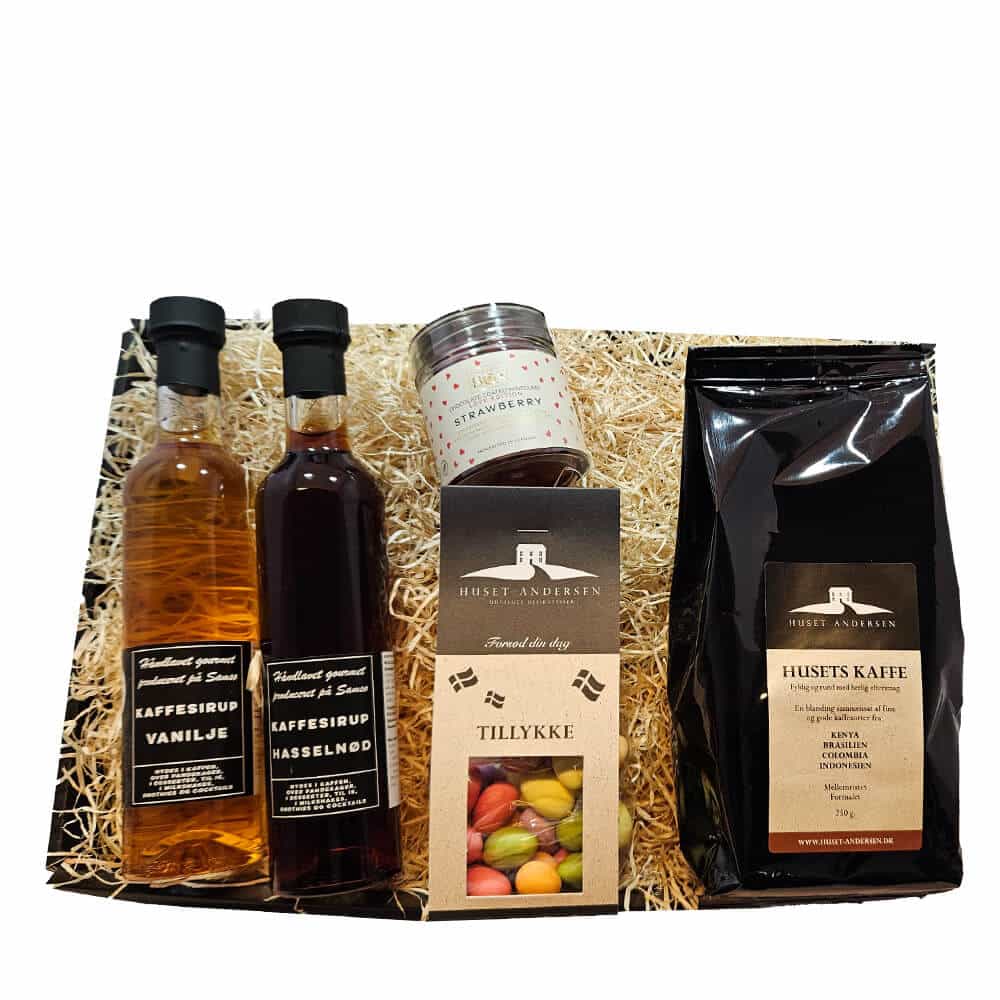 Gavekurv: Tillykke God Kop Kaffe