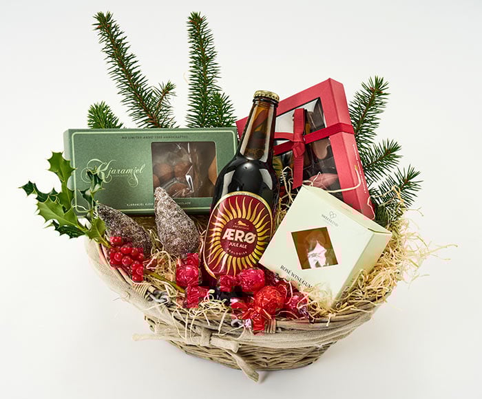 Julehyggelig Gavekurv Send Gavekurve Blomster Med Bloomit